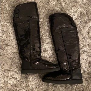 Over the Knee Sequin UGG Boots
